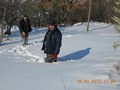 andando a piedi alla casa di caccia